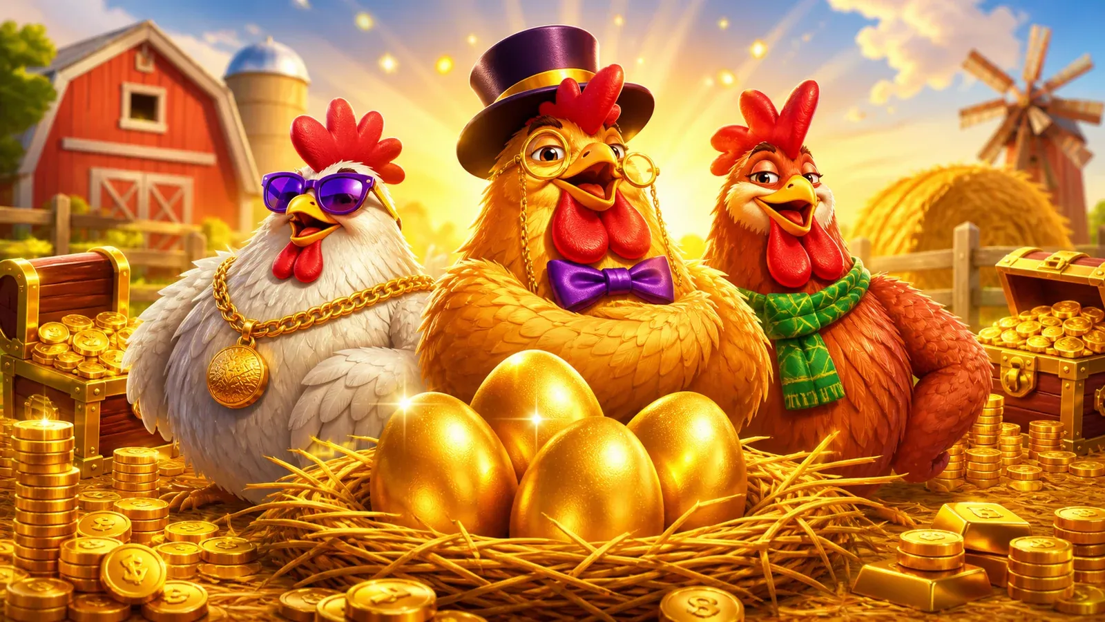3 Rich Chickens by Onlyplay